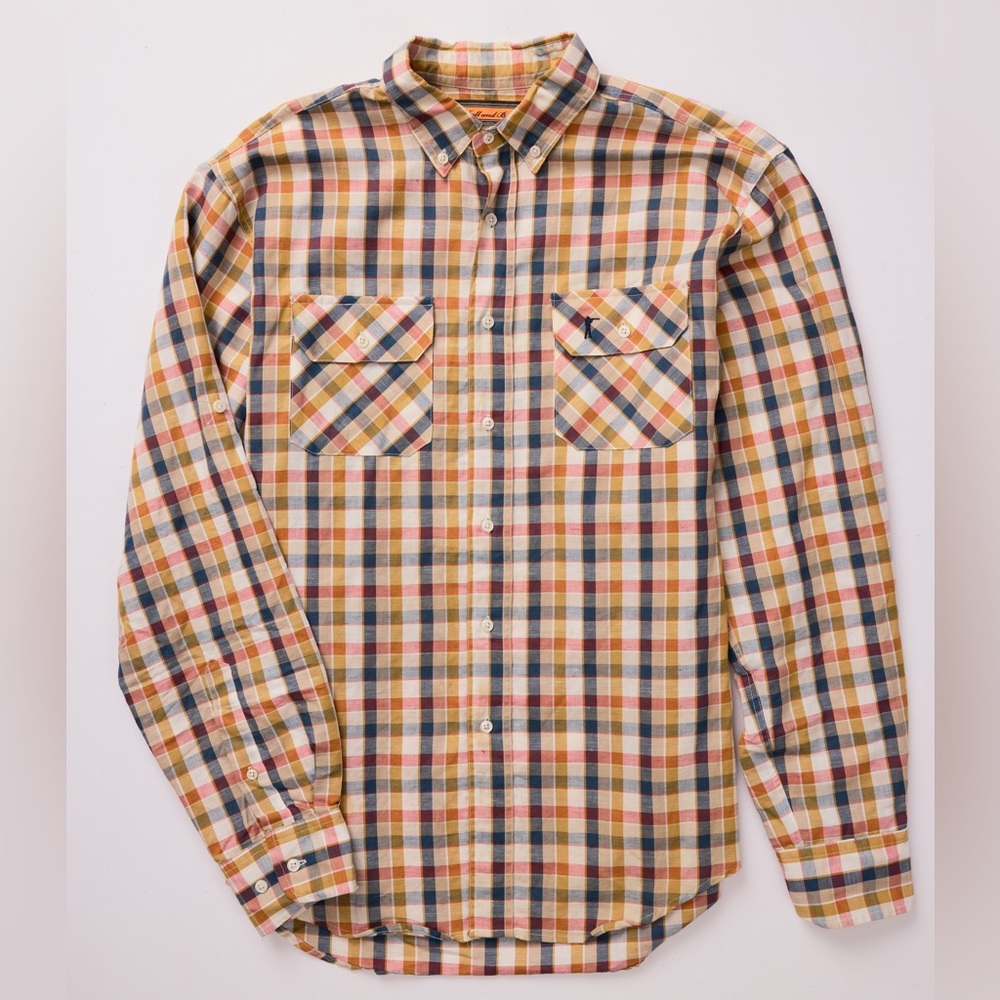 Ball and Buck Anglers Plaid Button Down Large